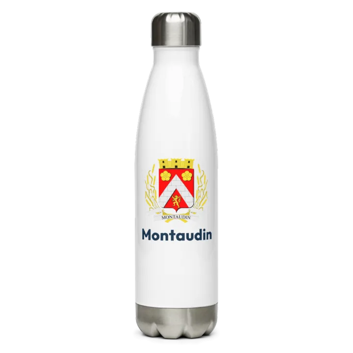 Gourde inox blason de Montaudin