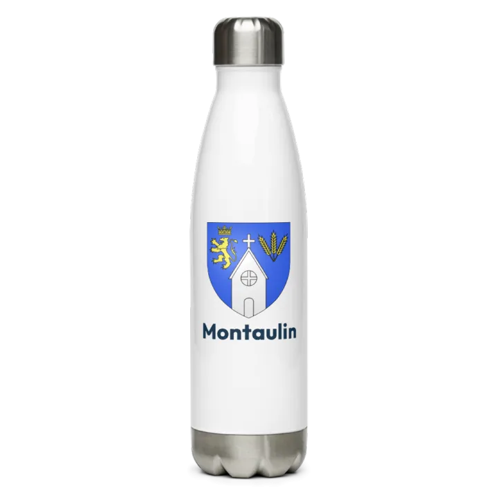 Gourde inox blason de Montaulin