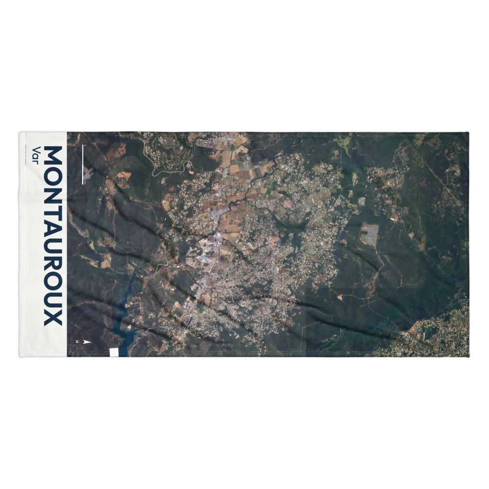 Serviette cartographique — carte de Montauroux