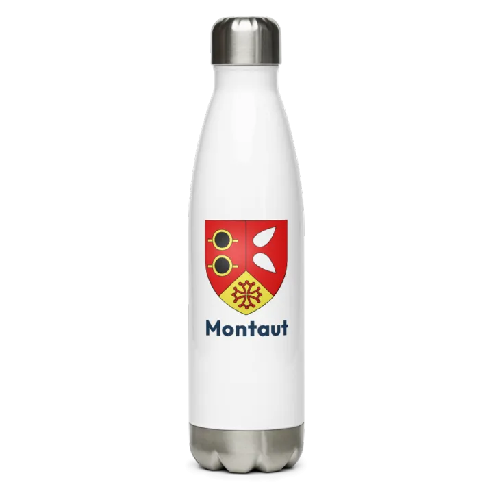 Gourde inox blason de Montaut
