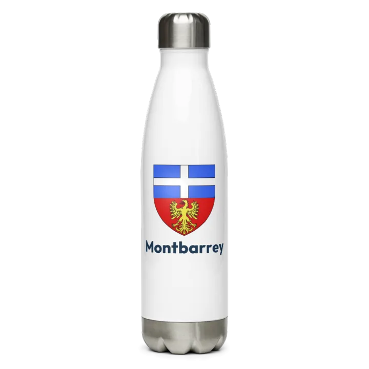 Gourde inox — blason de Montbarrey