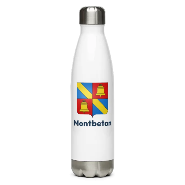 Gourde inox — blason de Montbeton