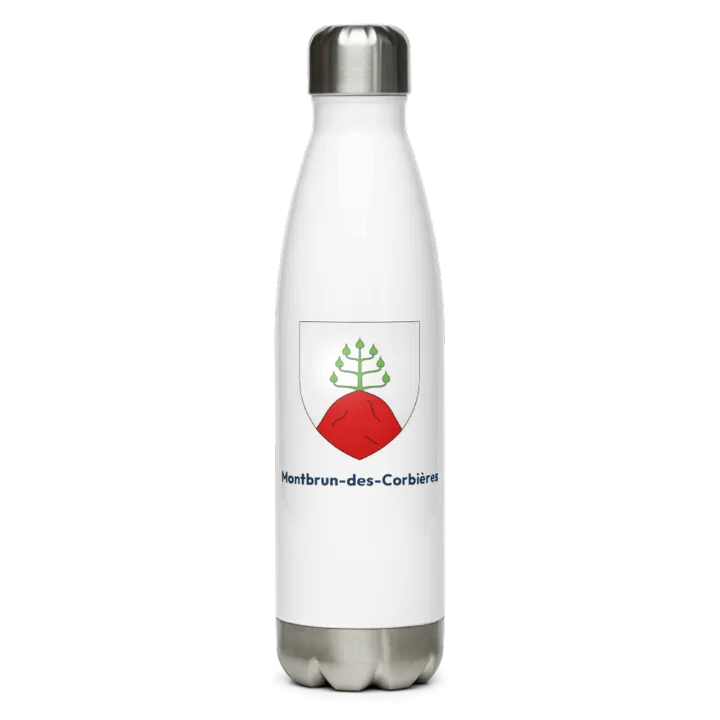 Gourde inox blason de Montbrun-des-Corbières