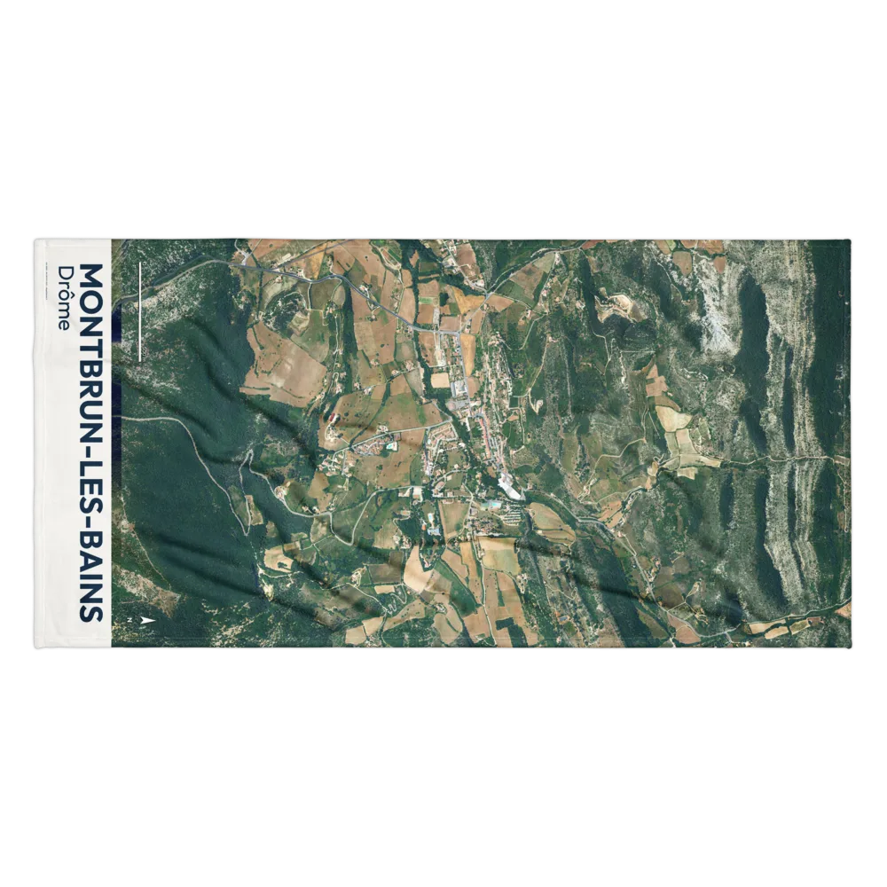 Serviette cartographique — carte de Montbrun-les-Bains