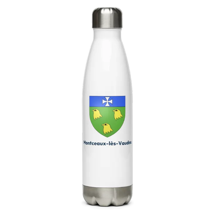 Gourde inox blason de Montceaux-lès-Vaudes