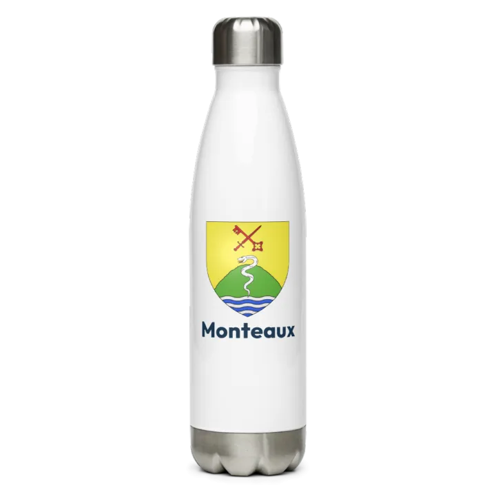 Gourde inox — blason de Monteaux