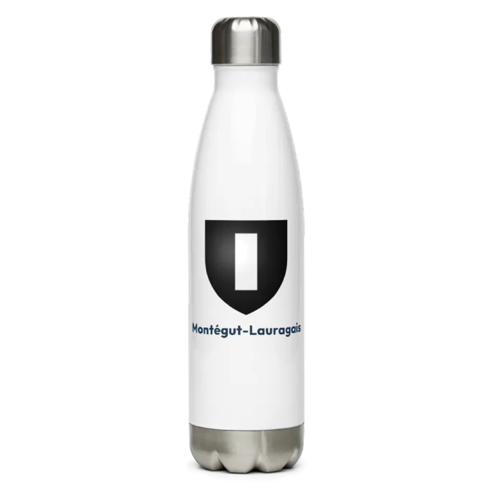 Gourde inox — blason de Montégut-Lauragais
