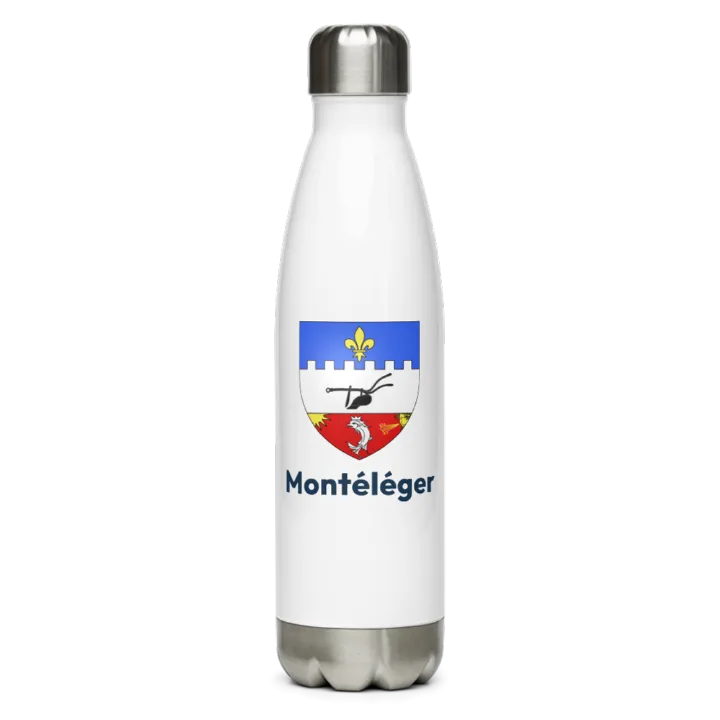 Gourde inox blason de Montéléger