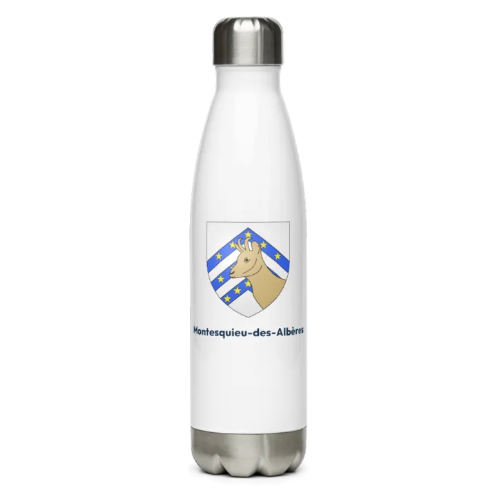 Gourde inox blason de Montesquieu-des-Albères
