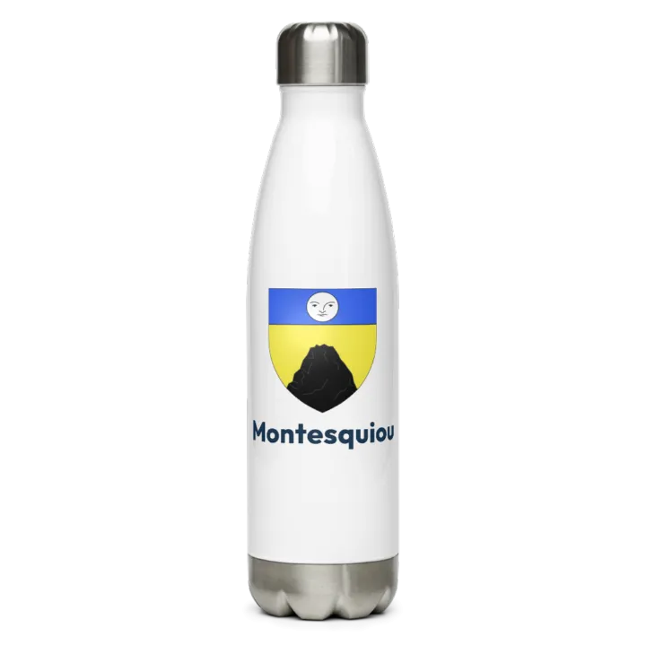 Gourde inox — blason de Montesquiou