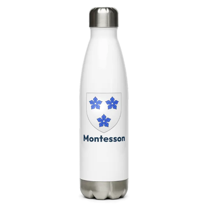Gourde inox — blason de Montesson