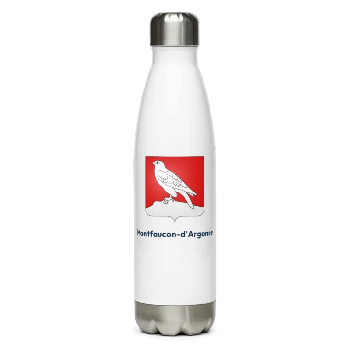 Gourde inox — blason de Montfaucon-d'Argonne