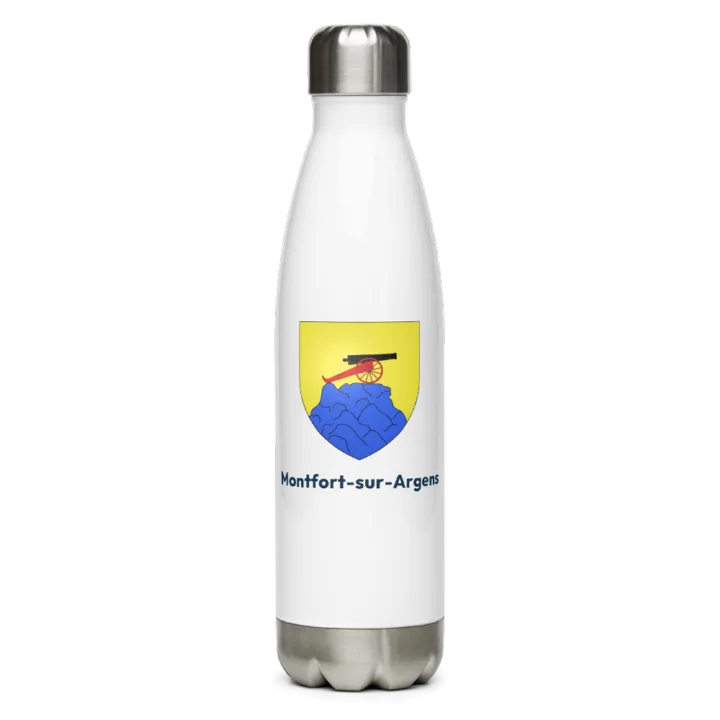 Gourde inox blason de Montfort-sur-Argens