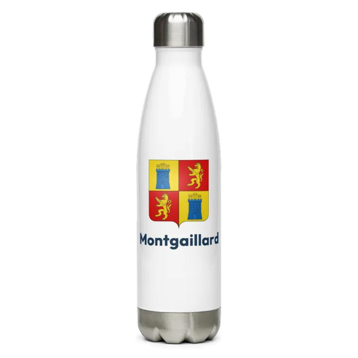 Gourde inox — blason de Montgaillard