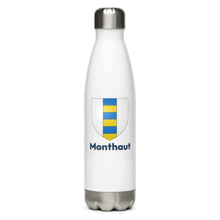Gourde inox blason de Monthaut