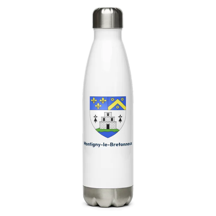 Gourde inox blason de Montigny-le-Bretonneux