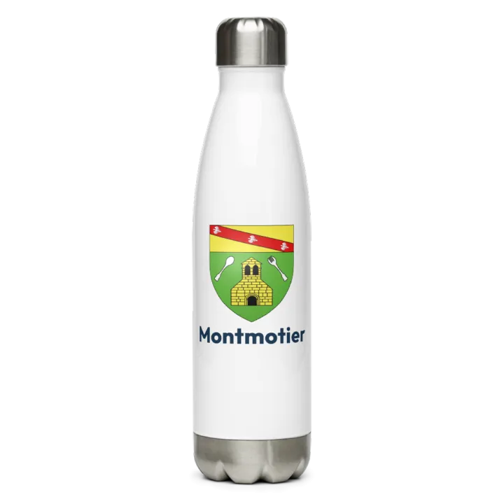 Gourde inox — blason de Montmotier