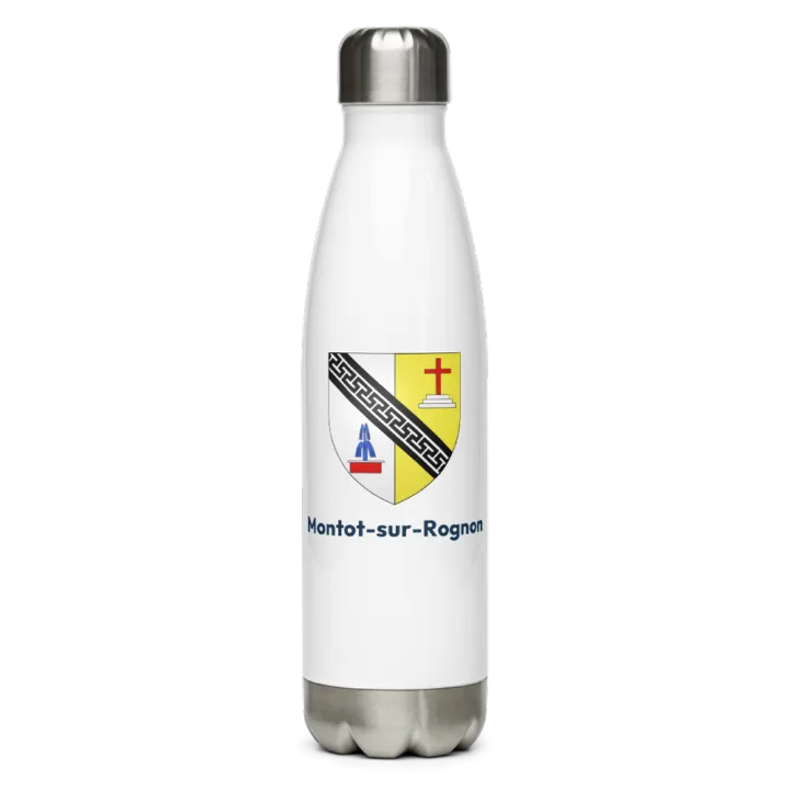 Gourde inox blason de Montot-sur-Rognon