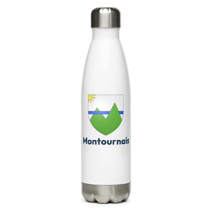 Gourde inox — blason de Montournais