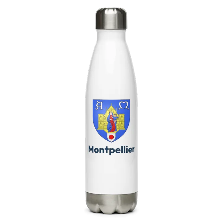 Gourde inox blason de Montpellier