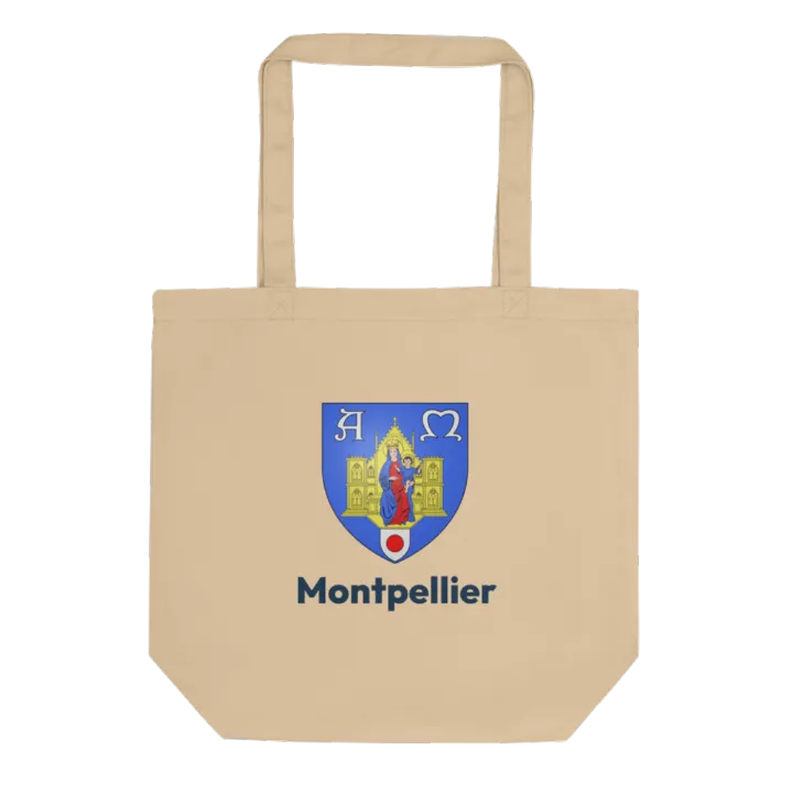 Tote bag coton bio — blason de Montpellier