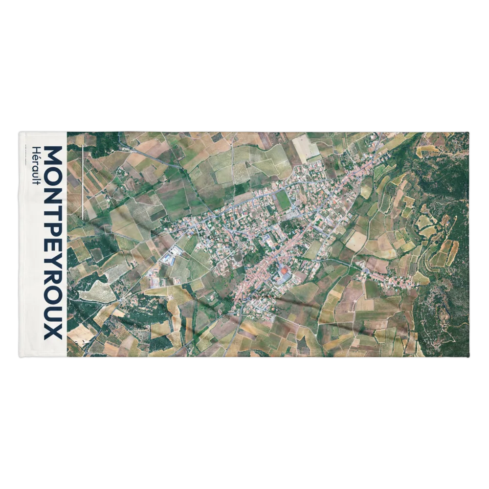 Serviette cartographique — carte de Montpeyroux