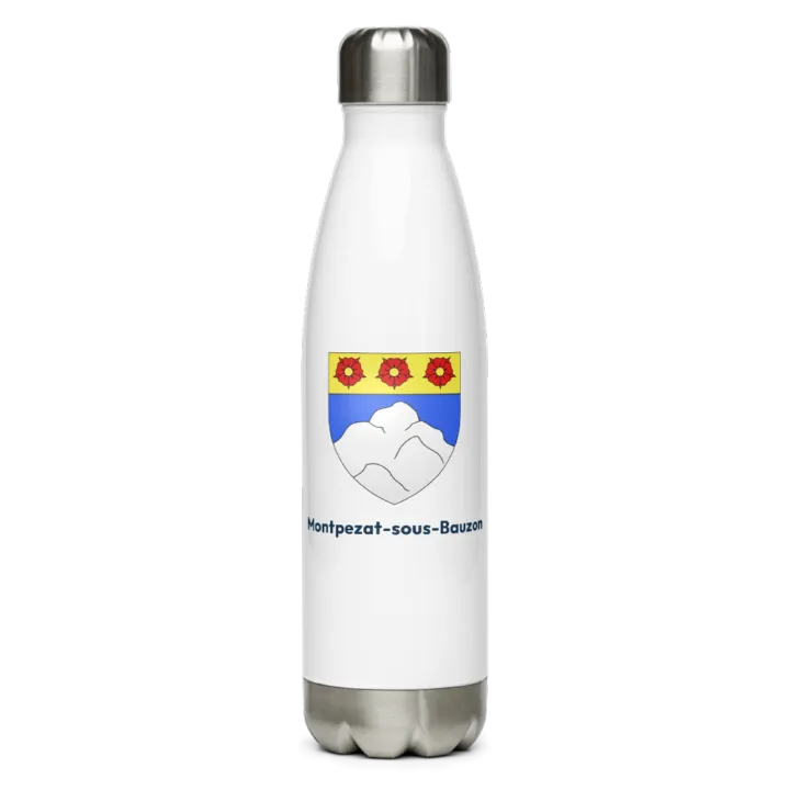 Gourde inox blason de Montpezat-sous-Bauzon