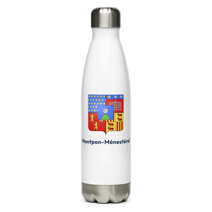Gourde inox blason de Montpon-Ménestérol