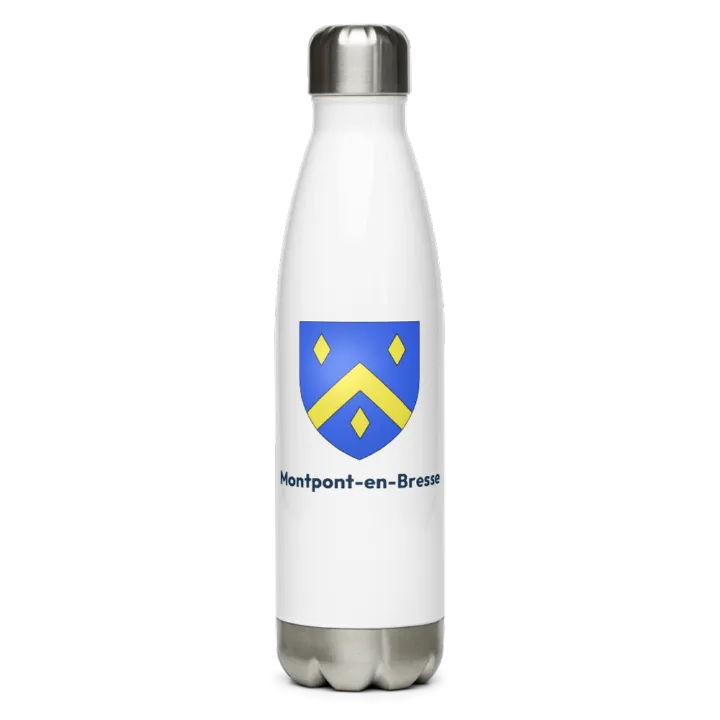 Gourde inox blason de Montpont-en-Bresse