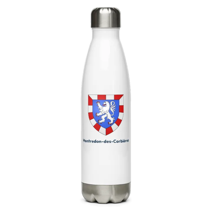 Gourde inox blason de Montredon-des-Corbières