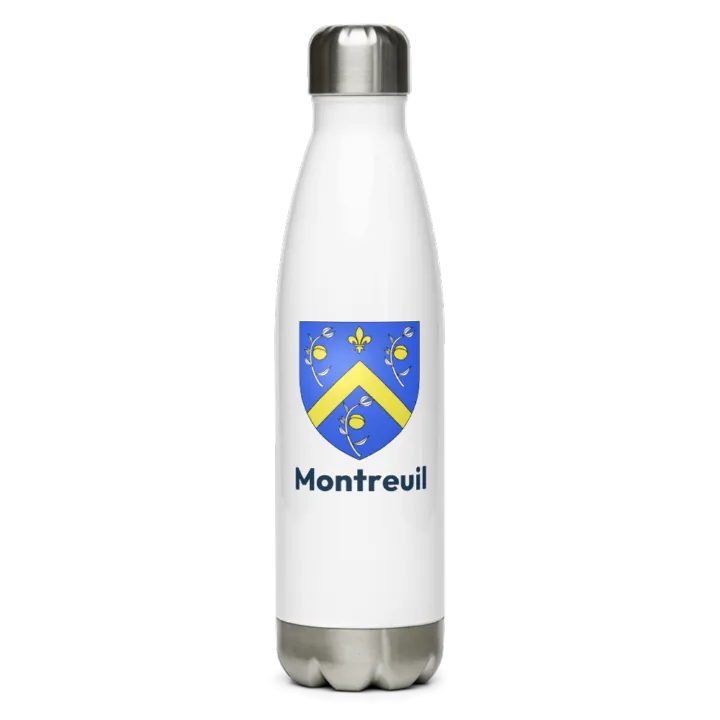 Gourde inox — blason de Montreuil