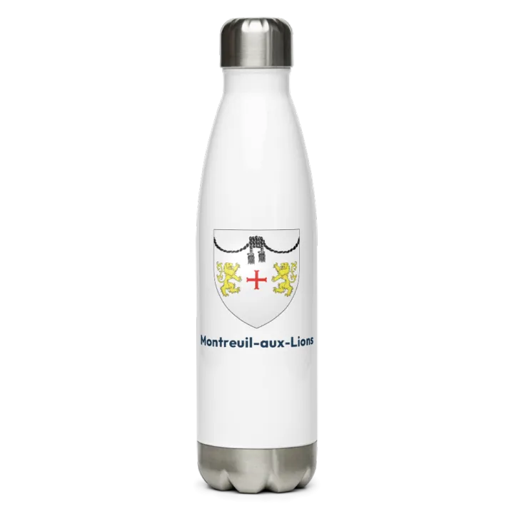 Gourde inox blason de Montreuil-aux-Lions