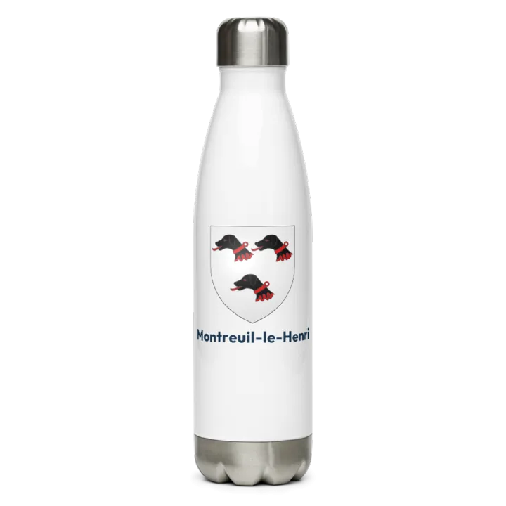 Gourde inox blason de Montreuil-le-Henri