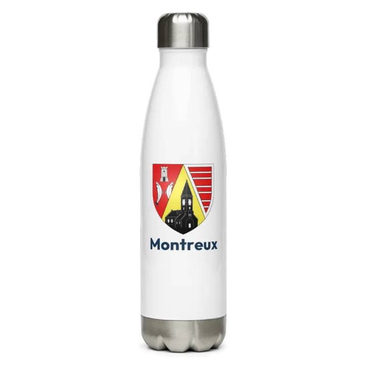 Gourde inox — blason de Montreux