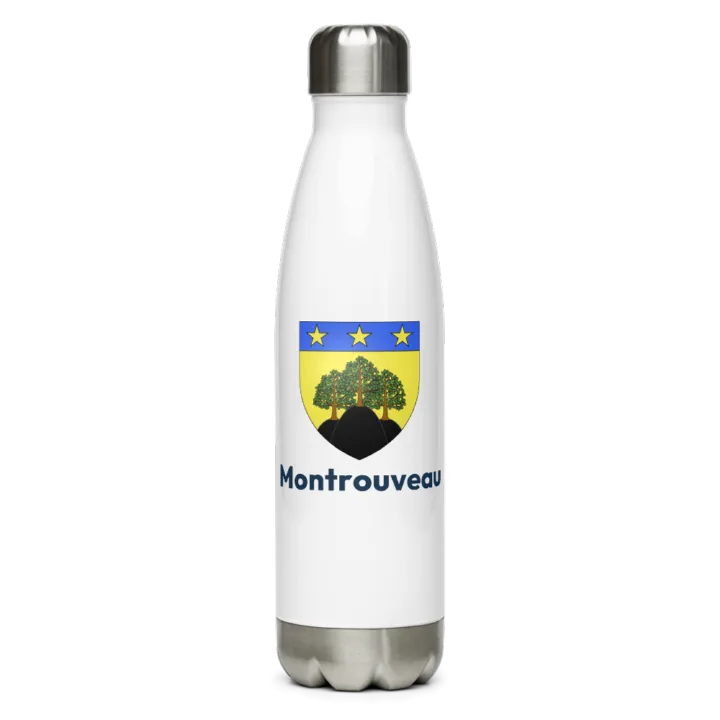 Gourde inox — blason de Montrouveau