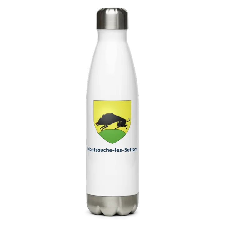 Gourde inox — blason de Montsauche-les-Settons