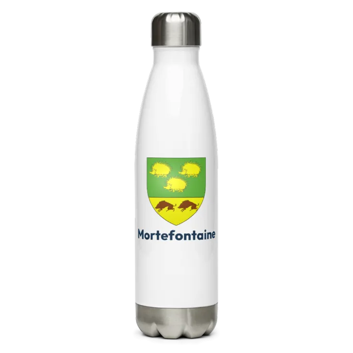 Gourde inox blason de Mortefontaine