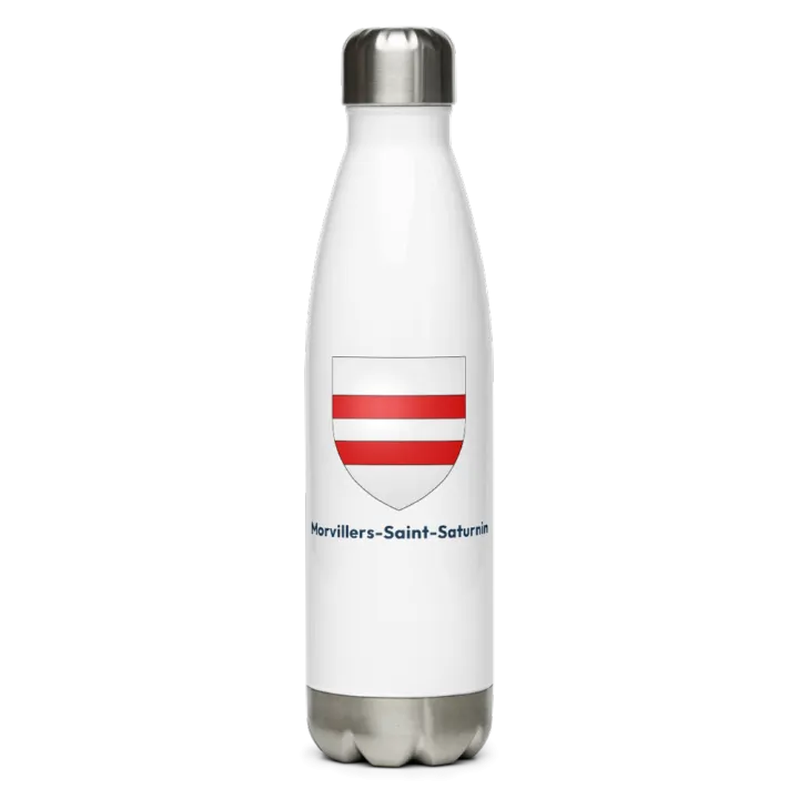 Gourde inox blason de Morvillers-Saint-Saturnin