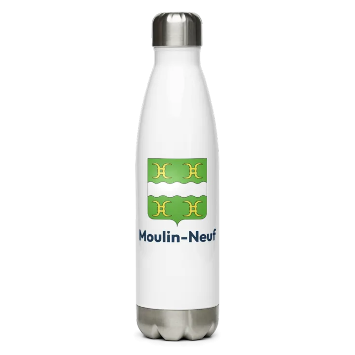 Gourde inox blason de Moulin-Neuf