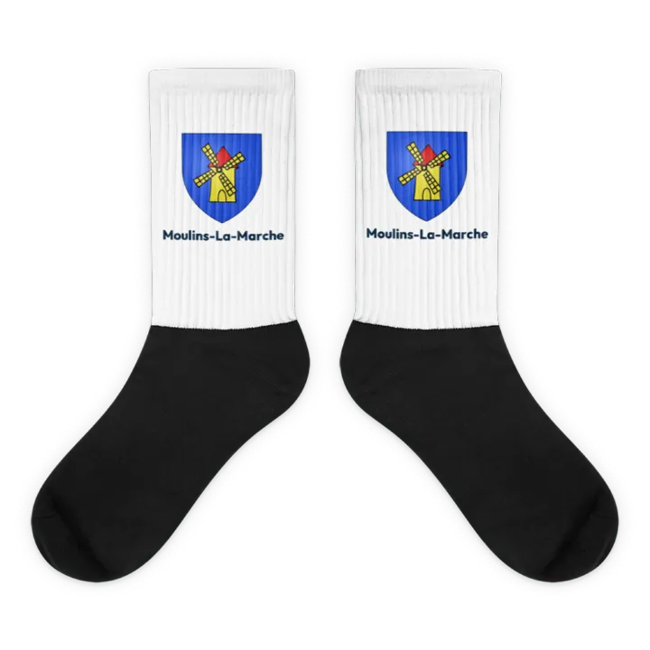 Chaussettes — blason de Moulins-la-Marche