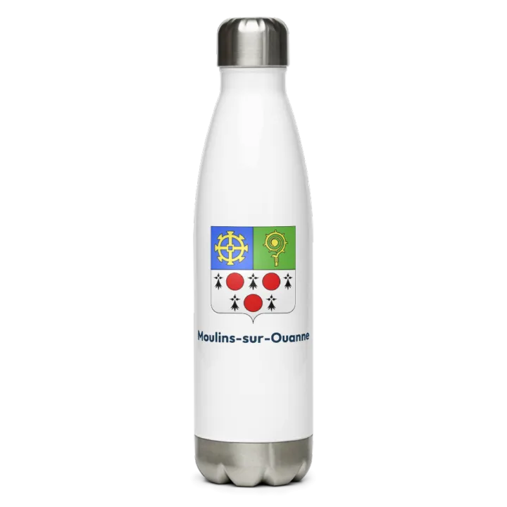 Gourde inox blason de Moulins-sur-Ouanne