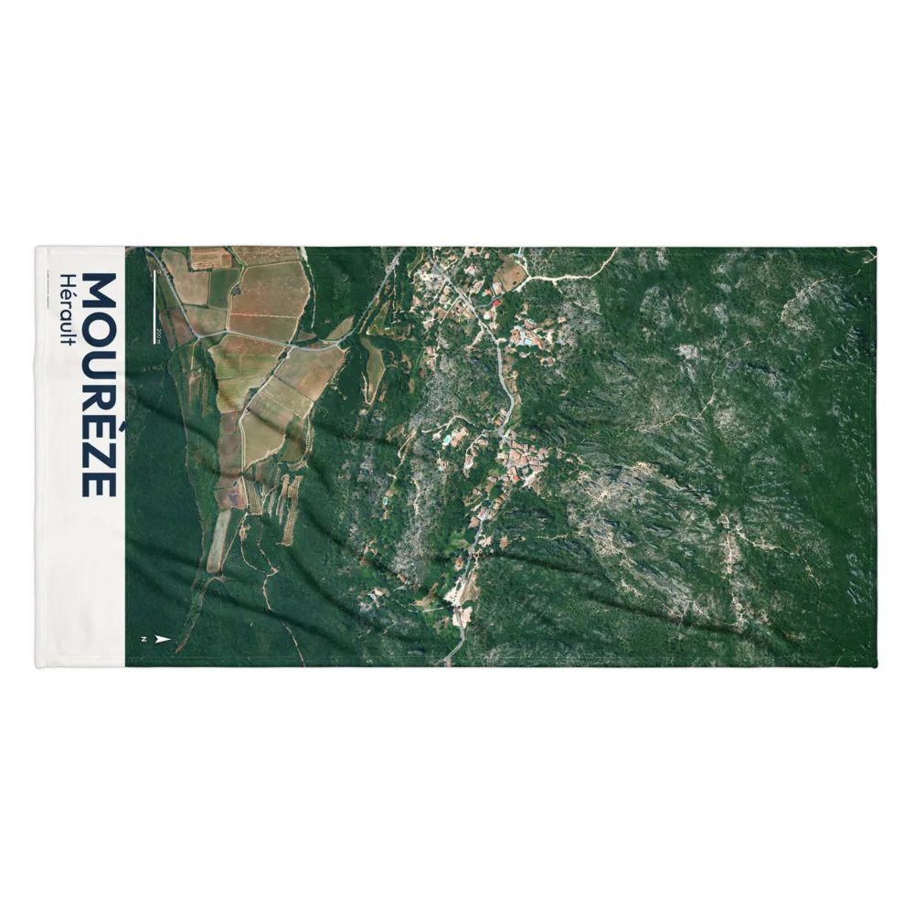 Serviette cartographique — carte de Mourèze