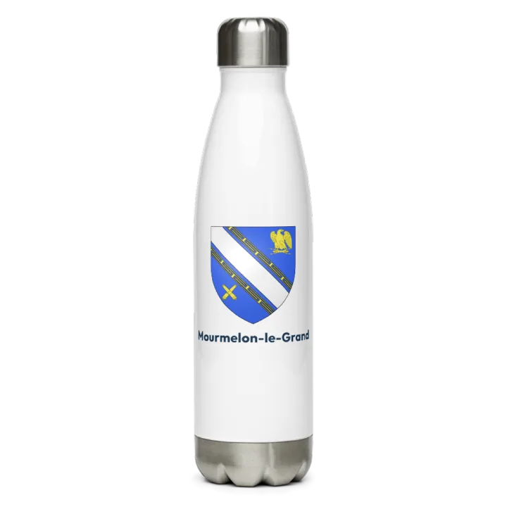 Gourde inox — blason de Mourmelon-le-Grand