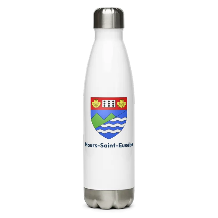 Gourde inox blason de Mours-Saint-Eusèbe