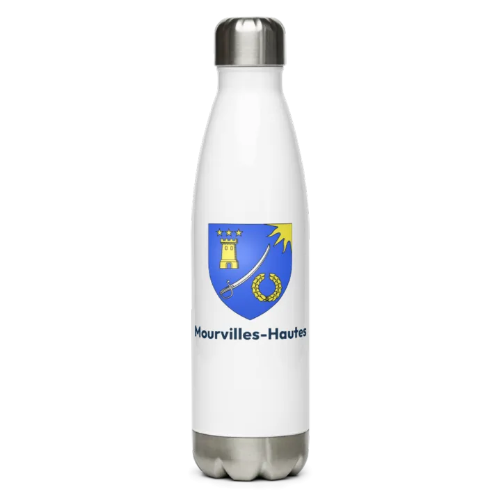 Gourde inox blason de Mourvilles-Hautes
