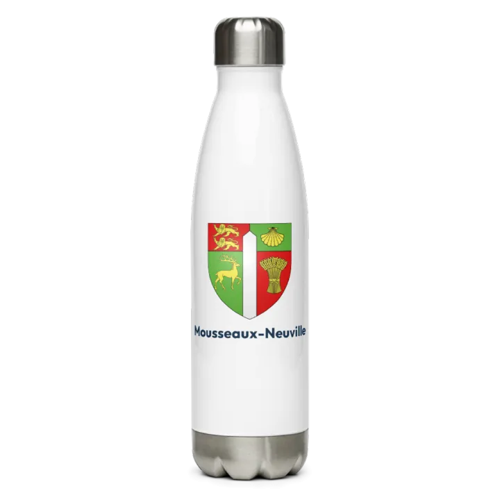 Gourde inox blason de Mousseaux-Neuville