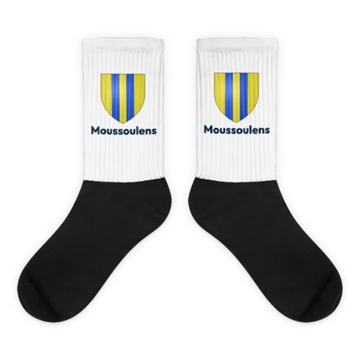 Chaussettes — blason de Moussoulens