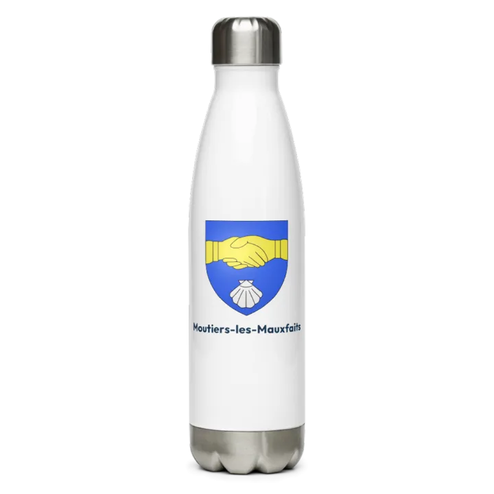 Gourde inox — blason de Moutiers-les-Mauxfaits