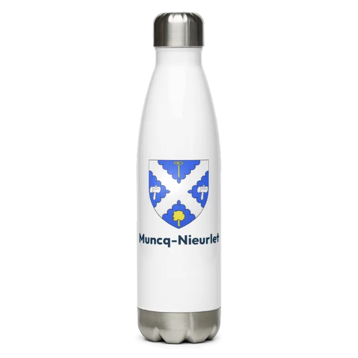 Gourde inox blason de Muncq-Nieurlet