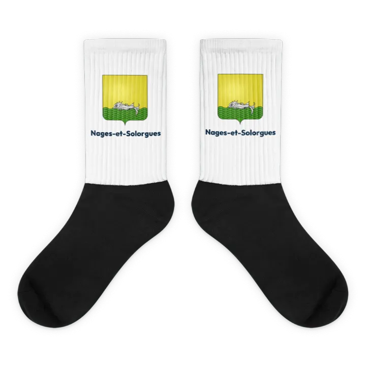 Chaussettes — blason de Nages-et-Solorgues